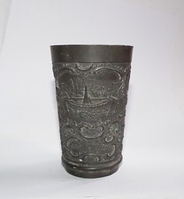 Um 1880/1900: kl. Zinnbecher