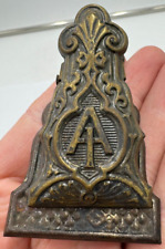 Werbeklammer Metall Guss Briefklammer Dokumenten Akten Klammer Rarität