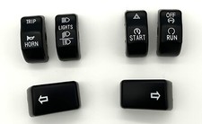 Schalterabdeckungen Schwarz für Harley-Davidson ab 2011 - Softail Dyna Sportster