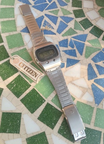 Vintage lcd digitaluhr citizen - lcd,