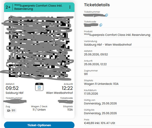 Bahn tickets 2 fahrkarten - tickets,