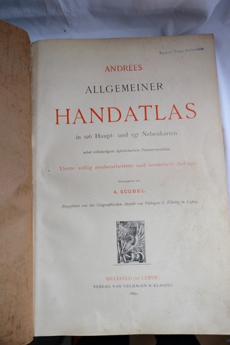 Andrees allgemeiner handatlas - andrees,