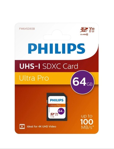 Philips karte 64gb kamera - sd-karte,