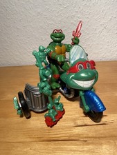 Teenage Mutant Ninja Hero Turtles Toon Raphael Toon Cycle TMNT TMHT Playmates