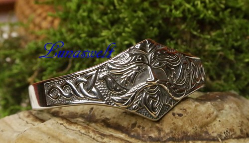 Keltischer armreif green man - armreif, "green