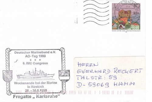 Schiffspost fregatte karlsruhe - schiffspost,
