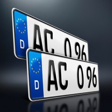 2 Kfz Kennzeichen | 430 x 110