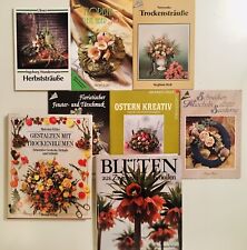 9 Bücher Trockensträusse Balkonblumen Pflanzen Paketpreis Floristik Herbst