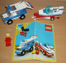 Lego City 6698 Auto + Anhänger + Boot v. 1986 + OBA