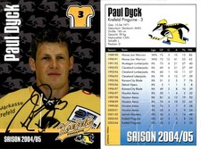 PAUL DYCK  Autogramm AK Autogrammkarte Eishockey Krefeld Pinguine