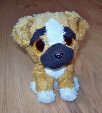 TY ♥️ Süßer HUND BRUTUS  Plüschtier Kuscheltier Anhänger Stofftier ca 16 sitzend