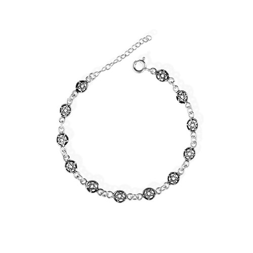 Silver bracelet ladies - silver,