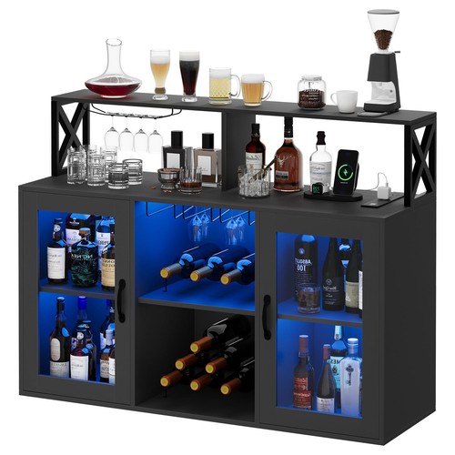 Weinbar schrank mit led licht - schrank,