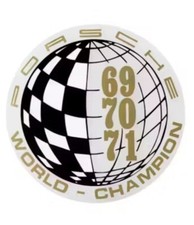 Porsche Classic World Champion 69 70 71  Aufkleber Sticker Model 964 993 996 997