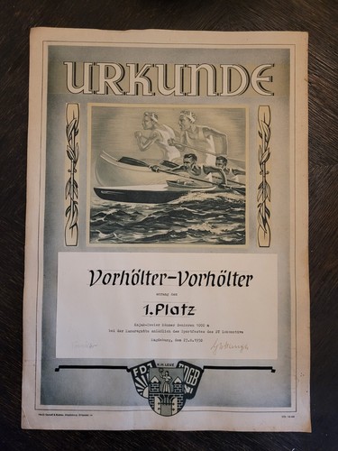 Urkunde kanu ostzonen - urkunde,