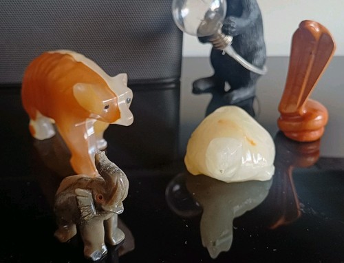 Vintage onyx marmor figur - onyx,