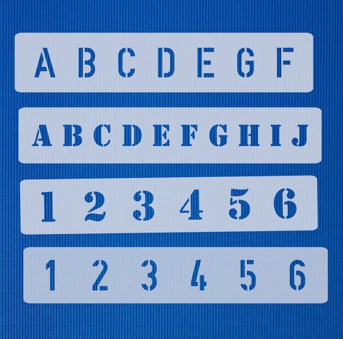 Kleine schablonen buchstaben - kleine,