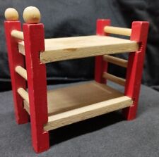 DOPPELSTOCKBETT (HBT 10 x 10,3 x 5,5 cm) Holz Puppenstube Puppenhaus Möbel