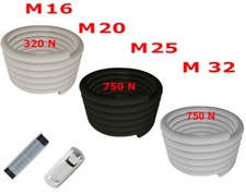 Leerrohr Flexrohr Wellschlauch Flexmuffe M16 M20 M25 M32 betonfest 10/25/50/100m