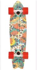 GLOBE Skateboard Bantam Graphics Peacock Cruiser Board Blumen rot Oldschool