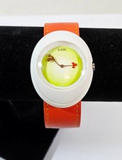 Alessi Millennium Jr Uhr, AL20003 orange Armband, boxed, ungetragen, RAR