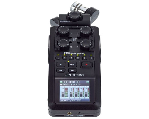 Zoom black handheld - h6,