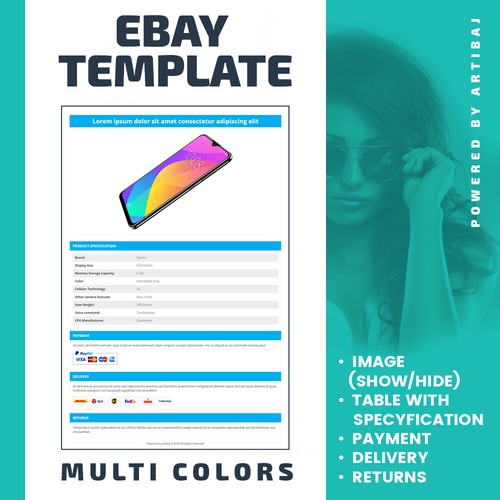 Ebay template auktion vorlage - ebay, template/auktion