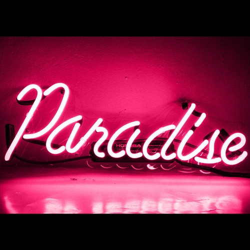 Rosa paradise neon sign - paradise,