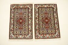 2 x Handgeknüpfter Orientteppich Moud   Auto Fußmatten( 60 X 40 CM)   Neu Top