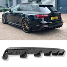 Heckspoiler Heckdiffusor Heck Ansatz Diffusor Carbon Optik für Audi A4 B9