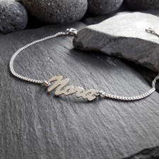 Personalisiertes Namensarmband in 925er Silber, Armband mit Name, NEU (NA-02)