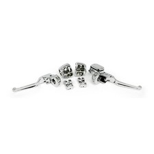 Chrom Lenker Armaturen Kit