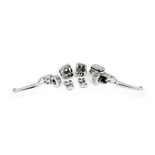 Chrom lenker armaturen kit - chrom,