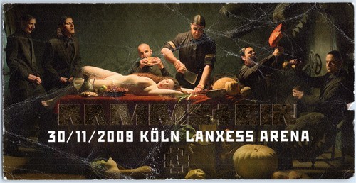Rammstein ticket 2009 tour - ticket,
