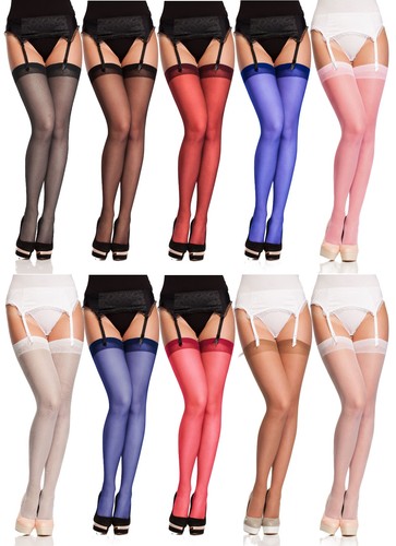 Damen strapsstrümpfe bunt - damen,