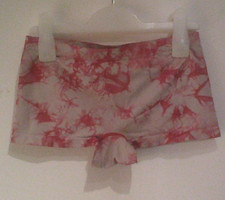 Pink/grau gebatikte  kurze Hose/Boxerslip mit breiten Gummizugbund Gr. 158/164