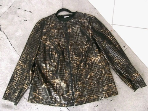 BLUSE-BLAZER-REPTIL-SCHWARZ-SC