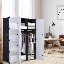 Kleiderschrank Schrank Regalsystem Steckschrank Steckregal Garderobe Türen DIY