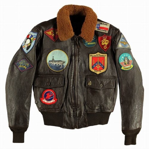 Fliegerjacke leder navy 1 - fliegerjacke, g-1