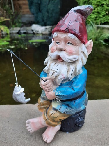 Gartenzwerg angeln rute - gartenzwerg,