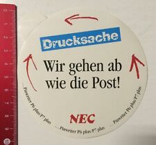 Aufkleber/Sticker: NEC - Drucksache - Pinwriter P6 Plus/P7 Plus (20031613)