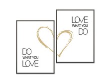 Do what you love to Kunstdruck