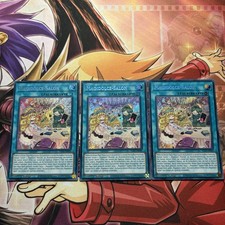 Yugioh! Playset 3x Magidolce-Salon Secret Rare - RA03-DE069 1. Auflage - Deutsch