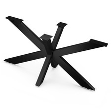 Tischbeine Stahl Tischkufen X Tischgestell Industriedesign Tischfuß Schwarz 