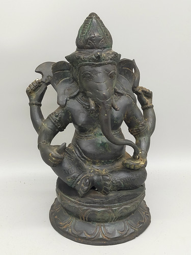 Antike ganesha bronze statue - antike,