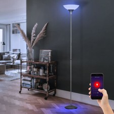 Smart Deckenfluter Stehleuchte dimmbar Stehlampe LED Google Alexa Farbwechsler