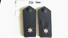 Polizei Schulterstücke blau 1 Stern silbern 1 Paar (sd400)