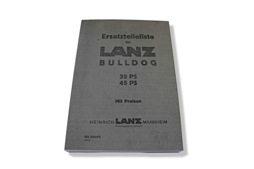 Ersatzteilliste lanz bulldog - lanz,