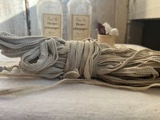 Vintage Spitzenborte Antik Stoff Ecru Band Einrichtung & Polster Konvolut /35m+