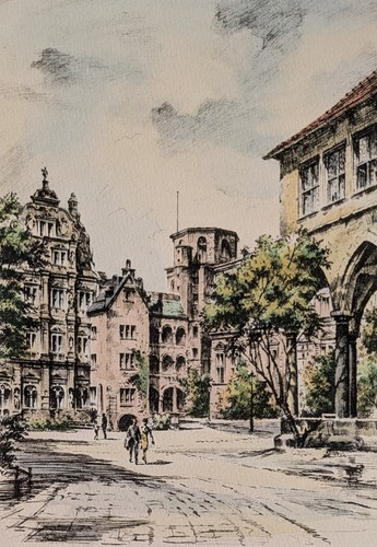 Heidelberg schlosshof - heidelberg,